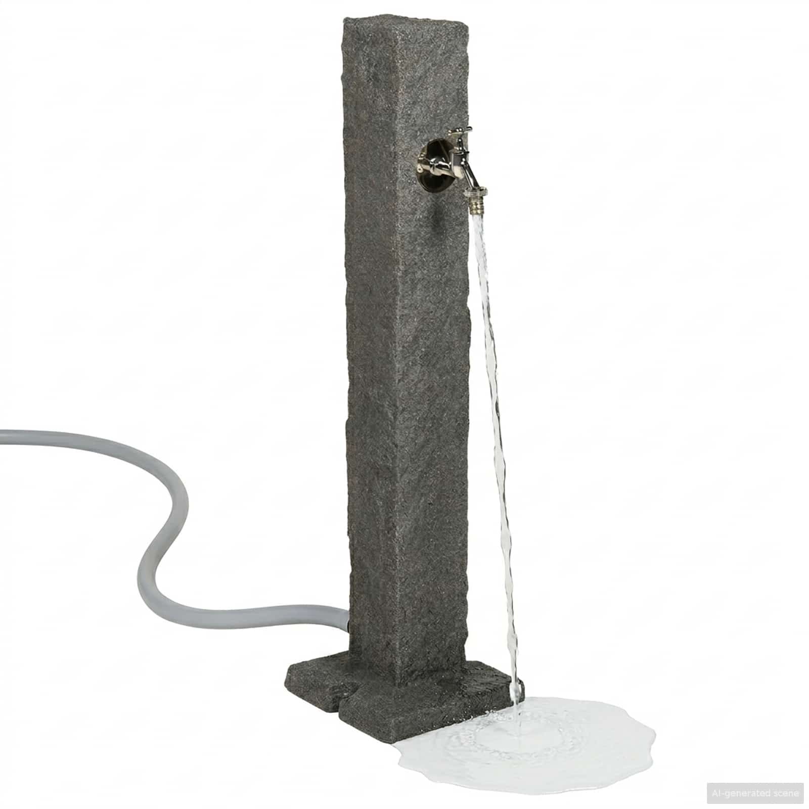Tanker da giardino Antracite 26 x 26 x 98 cm PE | homemem39