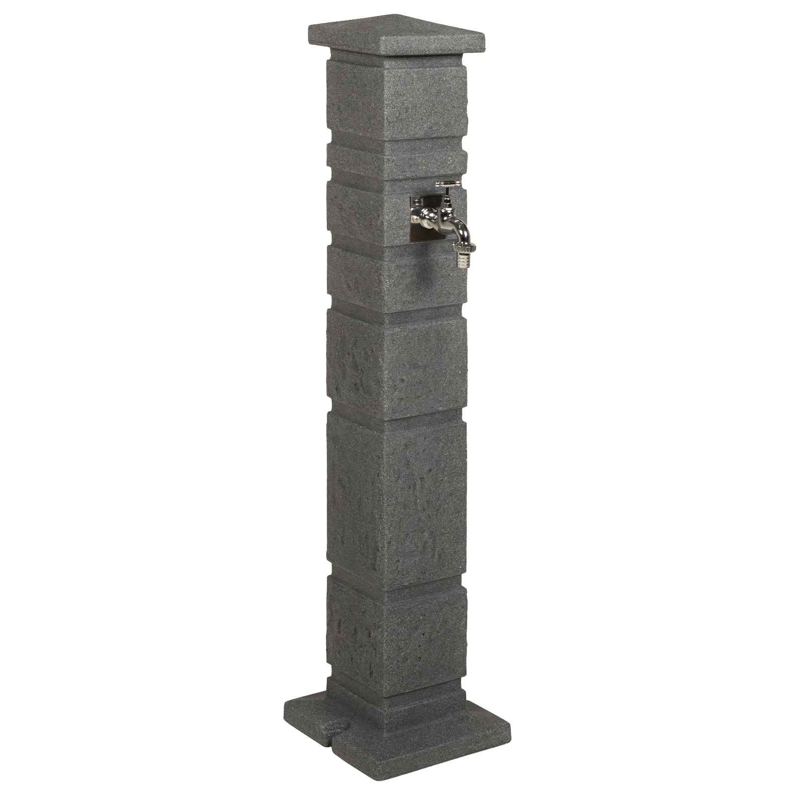 Tanker da giardino Antracite 26 x 26 x 101 cm PE | homemem39