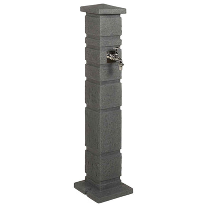 Tanker da giardino Antracite 26 x 26 x 101 cm PE | homemem39