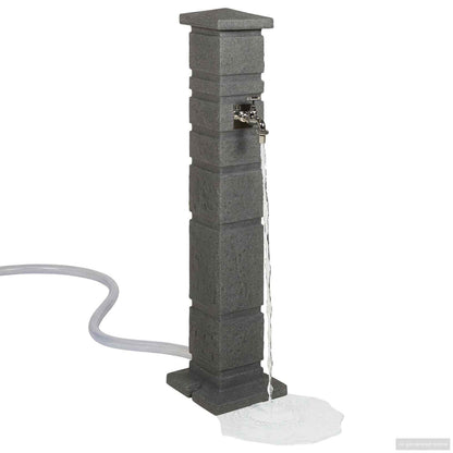 Tanker da giardino Antracite 26 x 26 x 101 cm PE | homemem39