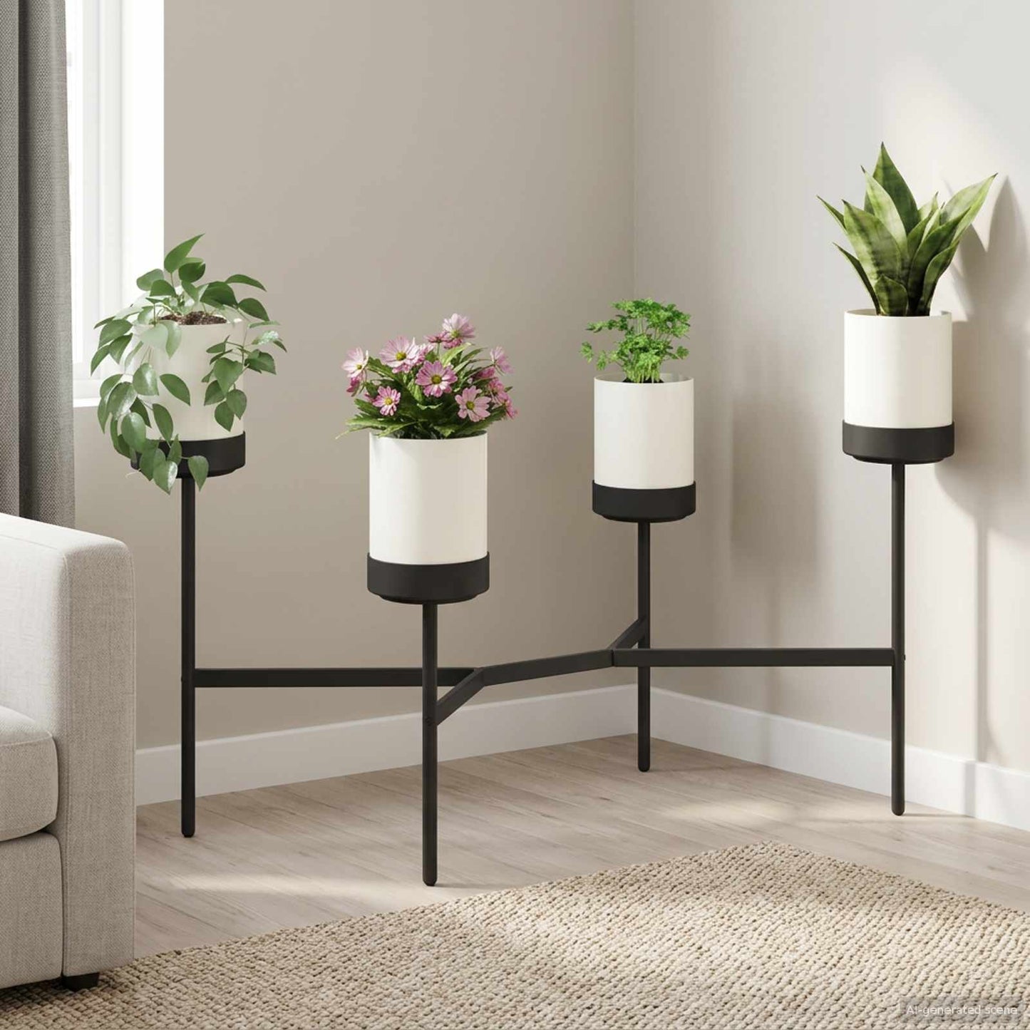 Supporto per Fiori Bianco 125 x 55 x 81 cm | homemem39