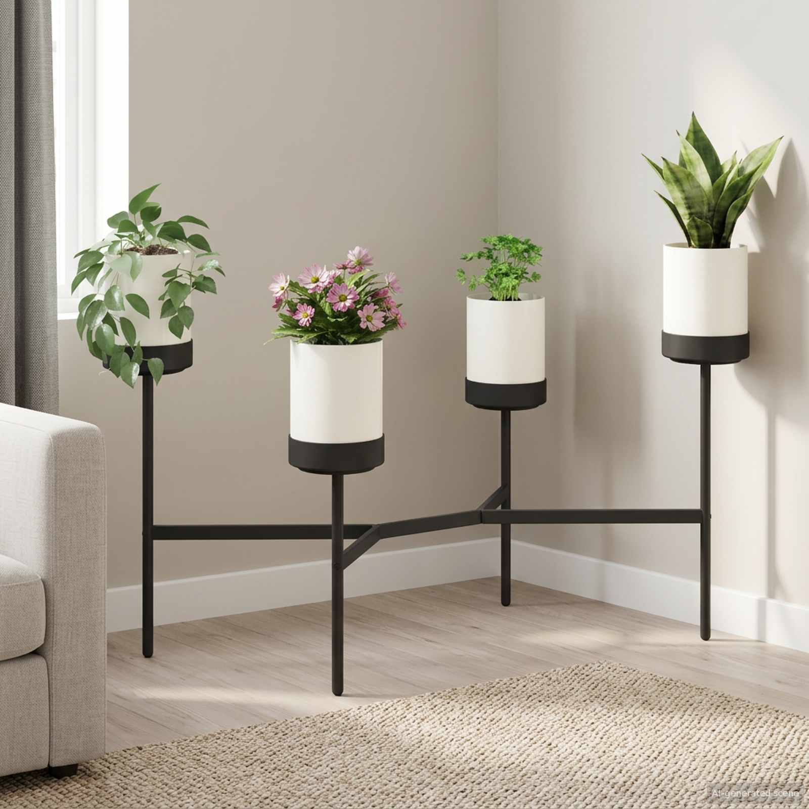 Supporto per Fiori Bianco 125 x 55 x 81 cm | homemem39