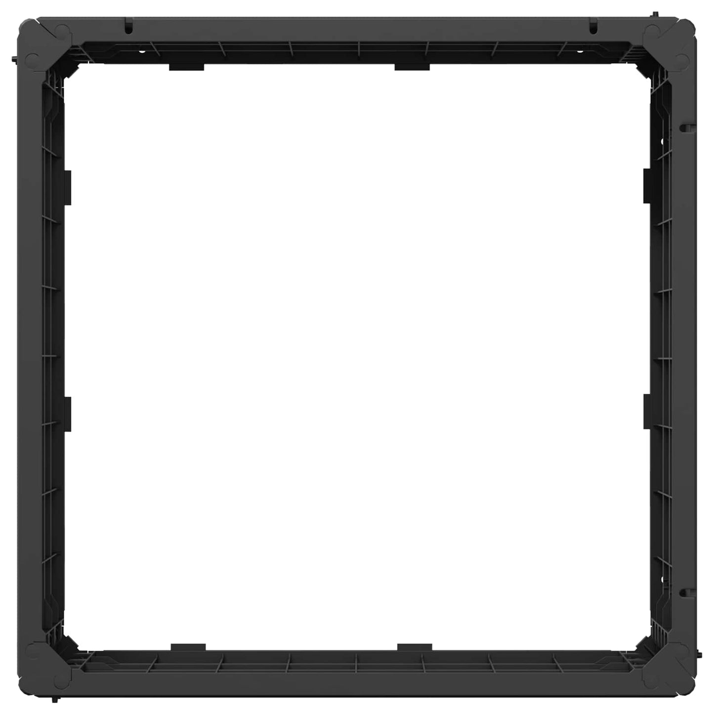 Letto Rialzato Nero 75,5 x 75,5 x 25 cm PP | homemem39