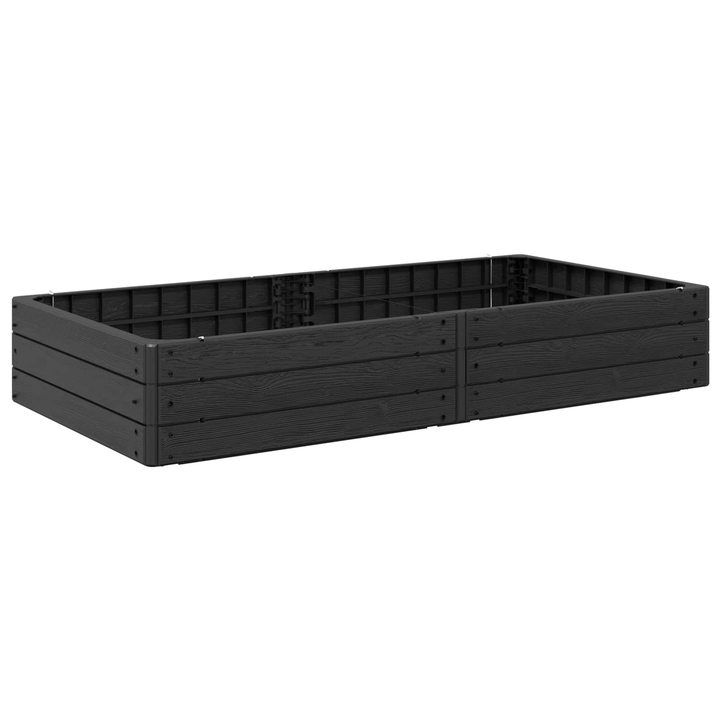 Letto Rialzato Nero 151 x 75,5 x 25 cm PP | homemem39