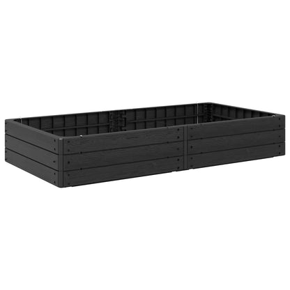 Letto Rialzato Nero 151 x 75,5 x 25 cm PP | homemem39