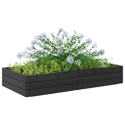 Letto Rialzato Nero 151 x 75,5 x 25 cm PP | homemem39