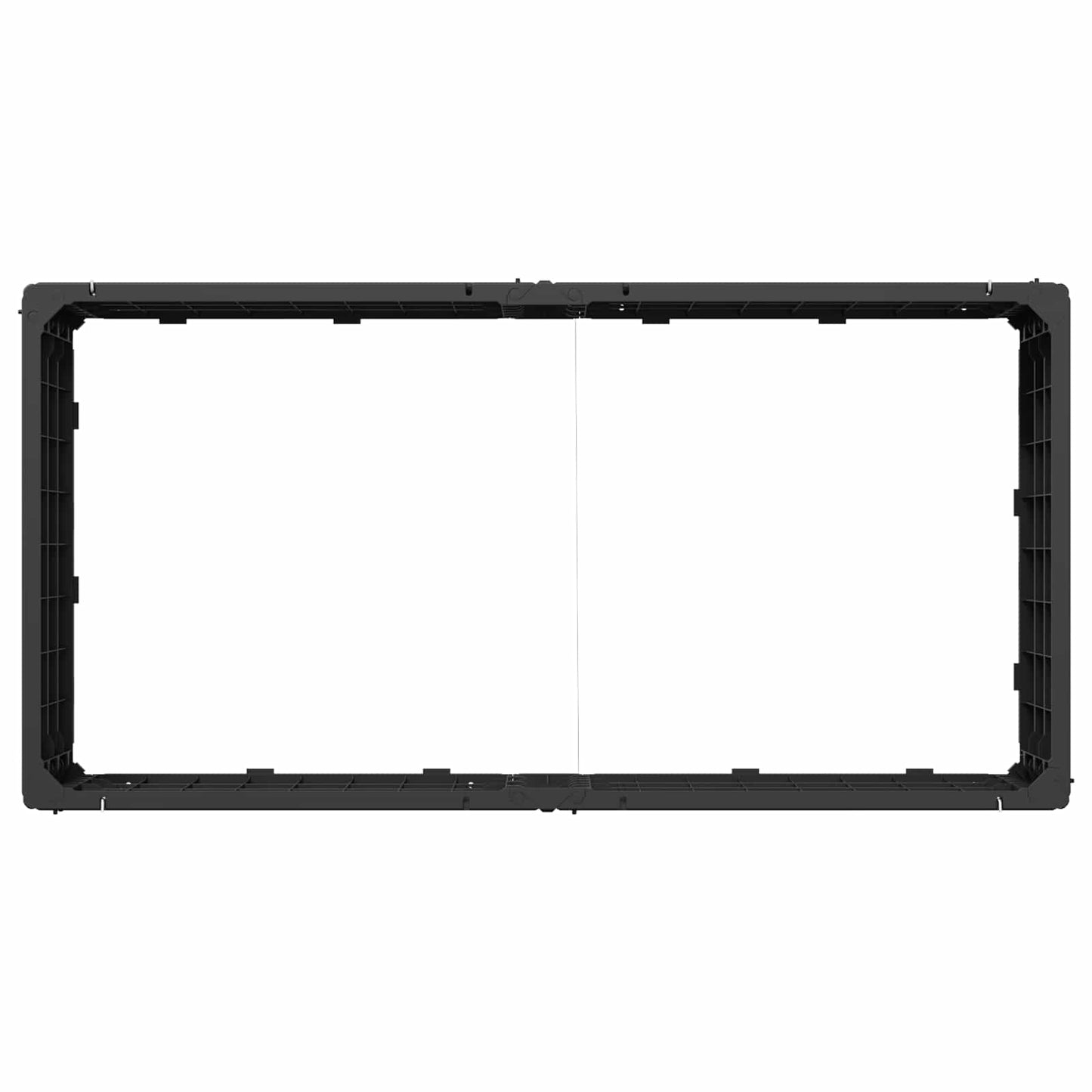 Letto Rialzato Nero 151 x 75,5 x 25 cm PP | homemem39