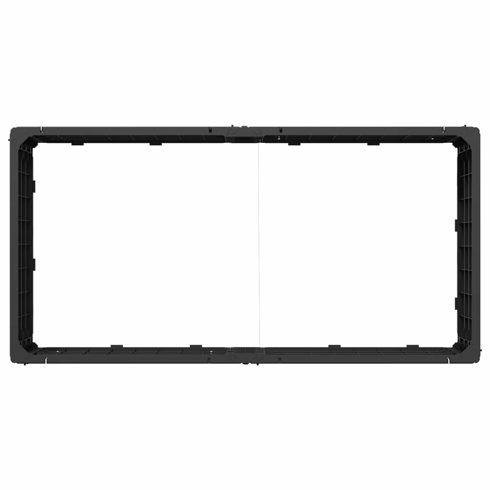 Letto Rialzato Nero 151 x 75,5 x 25 cm PP | homemem39