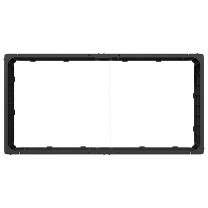 Letto Rialzato Nero 151 x 75,5 x 25 cm PP | homemem39