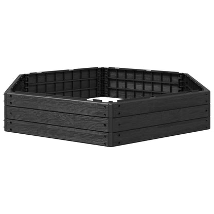 Letto Rialzato Nero 148 x 129 x 25 cm PP | homemem39