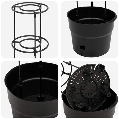 Coltivatore di pomodori Nero Ø 32 x 127 cm PP | homemem39