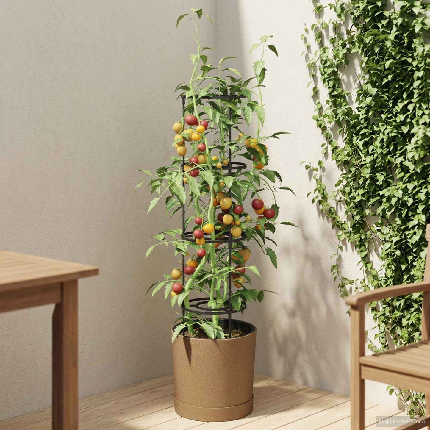 Coltivatore di pomodori Naturo ECO Ø 39 x 139 cm WPC | homemem39
