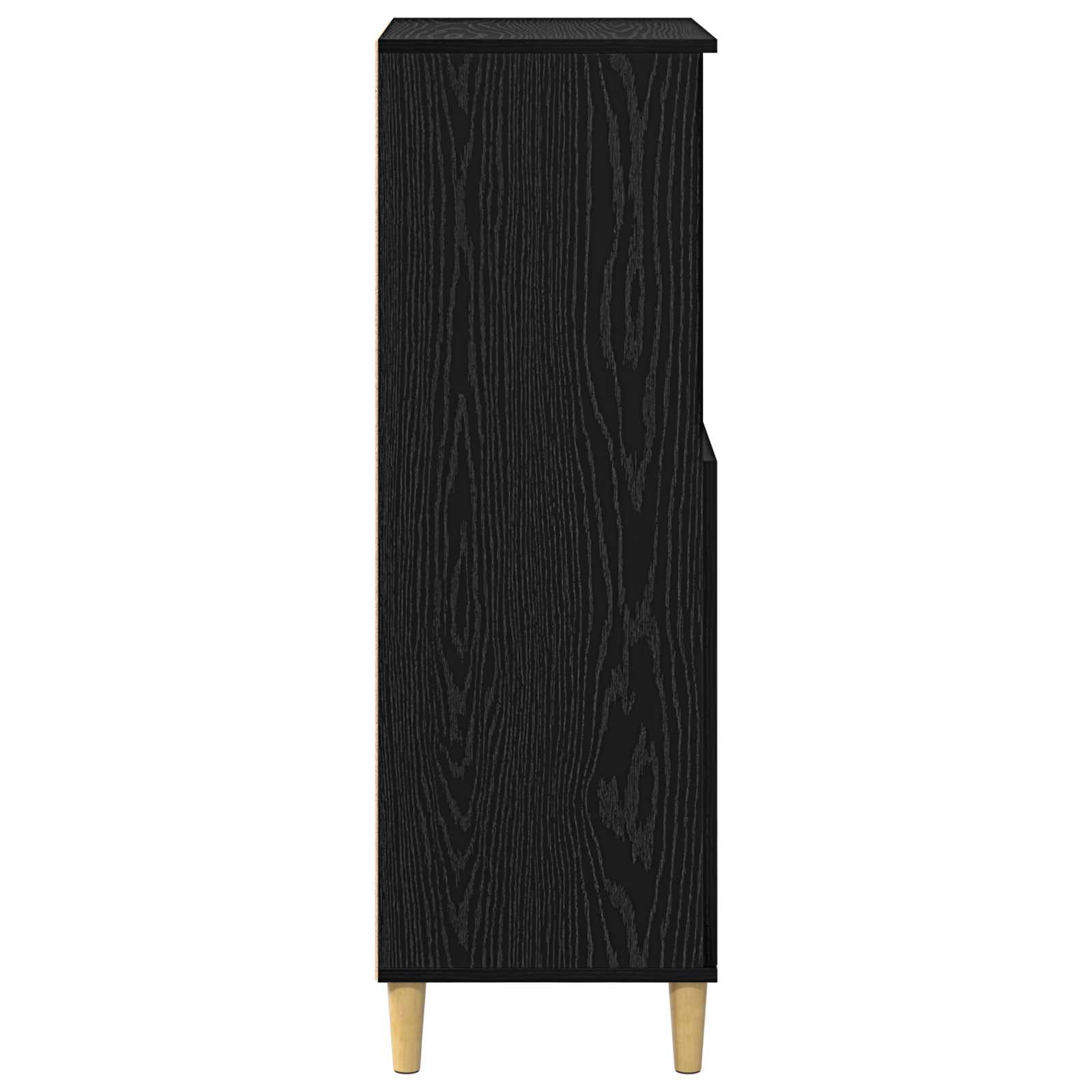 Credenza Rovere Nero 60 x 36 x 110 cm Legno ingegnerizzato | homemem39