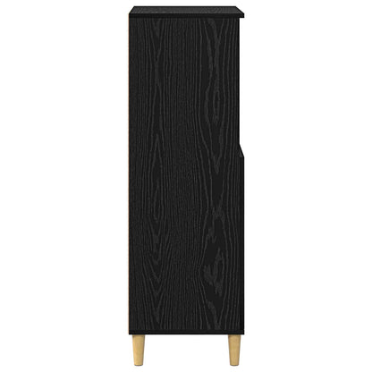 Credenza Rovere Nero 60 x 36 x 110 cm Legno ingegnerizzato | homemem39