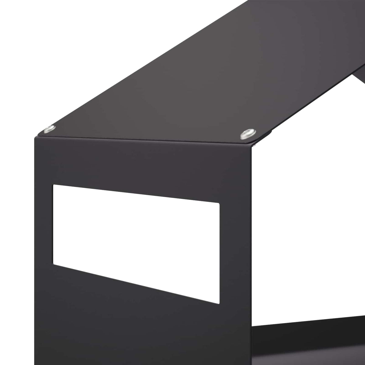 Mangiatoia per uccelli sospesa Acciaio Nero 30 x 23 x 23 cm | homemem39