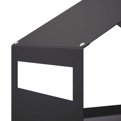 Mangiatoia per uccelli sospesa Acciaio Nero 30 x 23 x 23 cm | homemem39