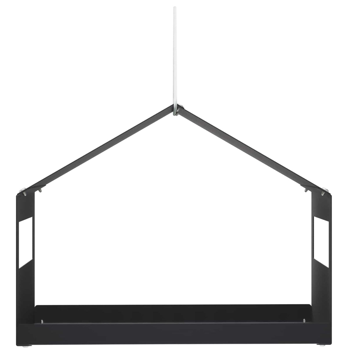 Mangiatoia per uccelli sospesa Acciaio Nero 30 x 23 x 23 cm | homemem39