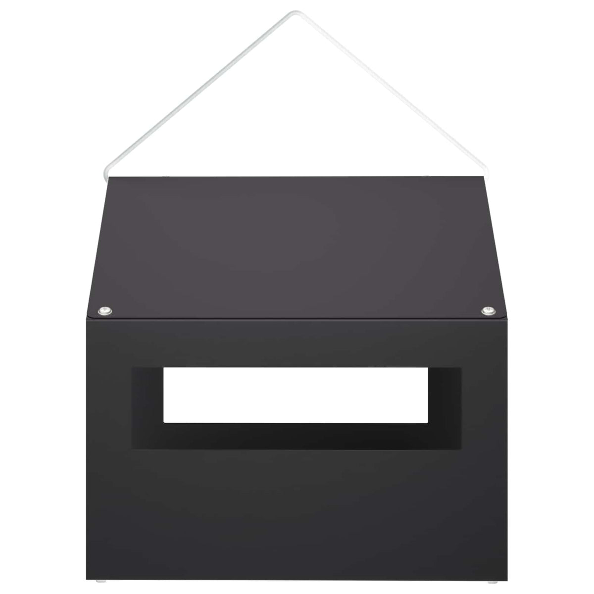 Mangiatoia per uccelli sospesa Acciaio Nero 30 x 23 x 23 cm | homemem39