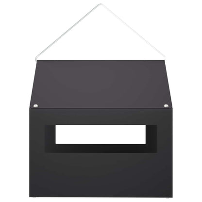 Mangiatoia per uccelli sospesa Acciaio Nero 30 x 23 x 23 cm | homemem39