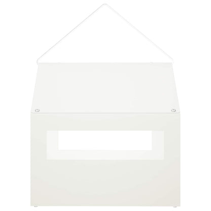 Mangiatoia per uccelli sospesa Acciaio Bianco 30 x 23 x 23 cm