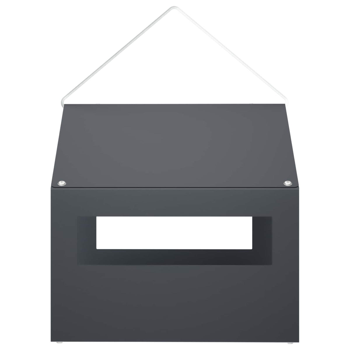 Mangiatoia per uccelli sospesa Acciaio Antracite
