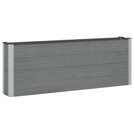 Letto rialzato da giardino Nero 200 x 30 x 72 cm | homemem39