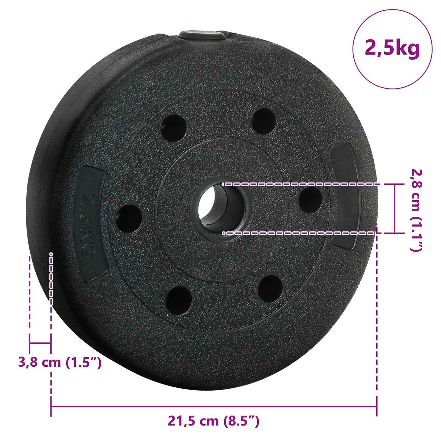 Set di Manubri 2-in-1 40kg Nero e Blu Cemento e sabbia di ferro | homemem39