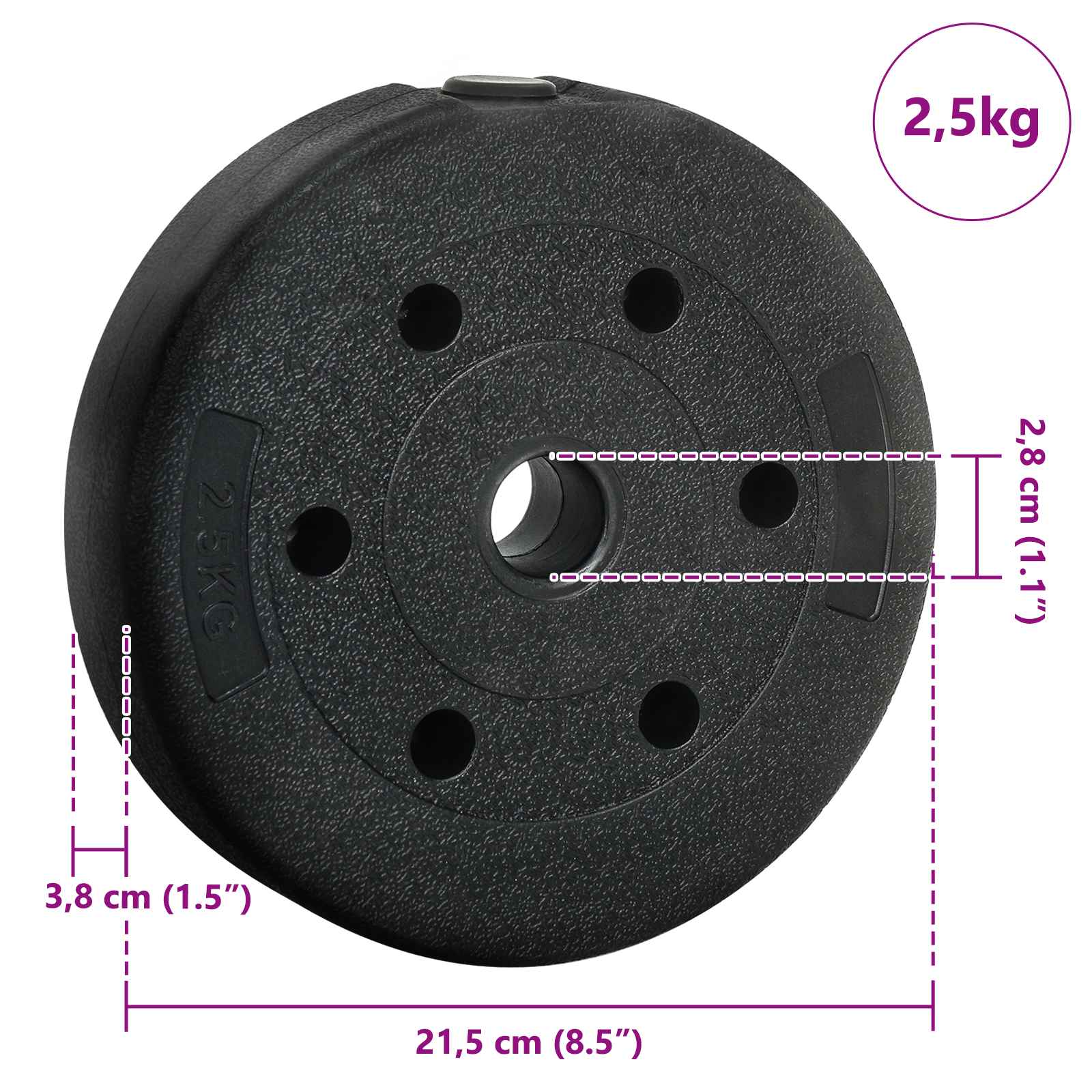 Set di Manubri 2-in-1 40kg Nero e Blu Cemento e sabbia di ferro | homemem39