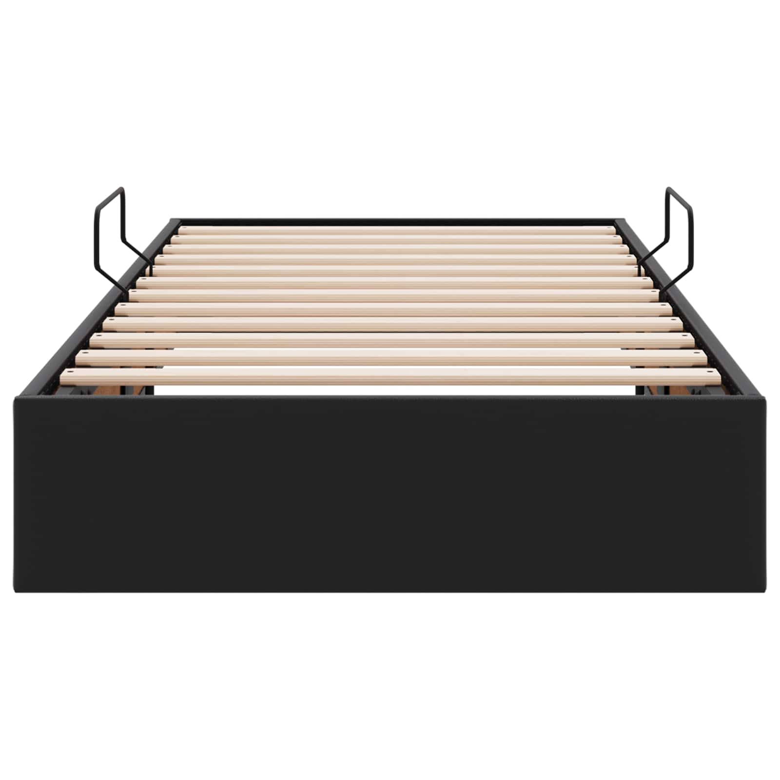 Letto ottomano Nero 90 x 190 cm Pelle Sintetica | homemem39