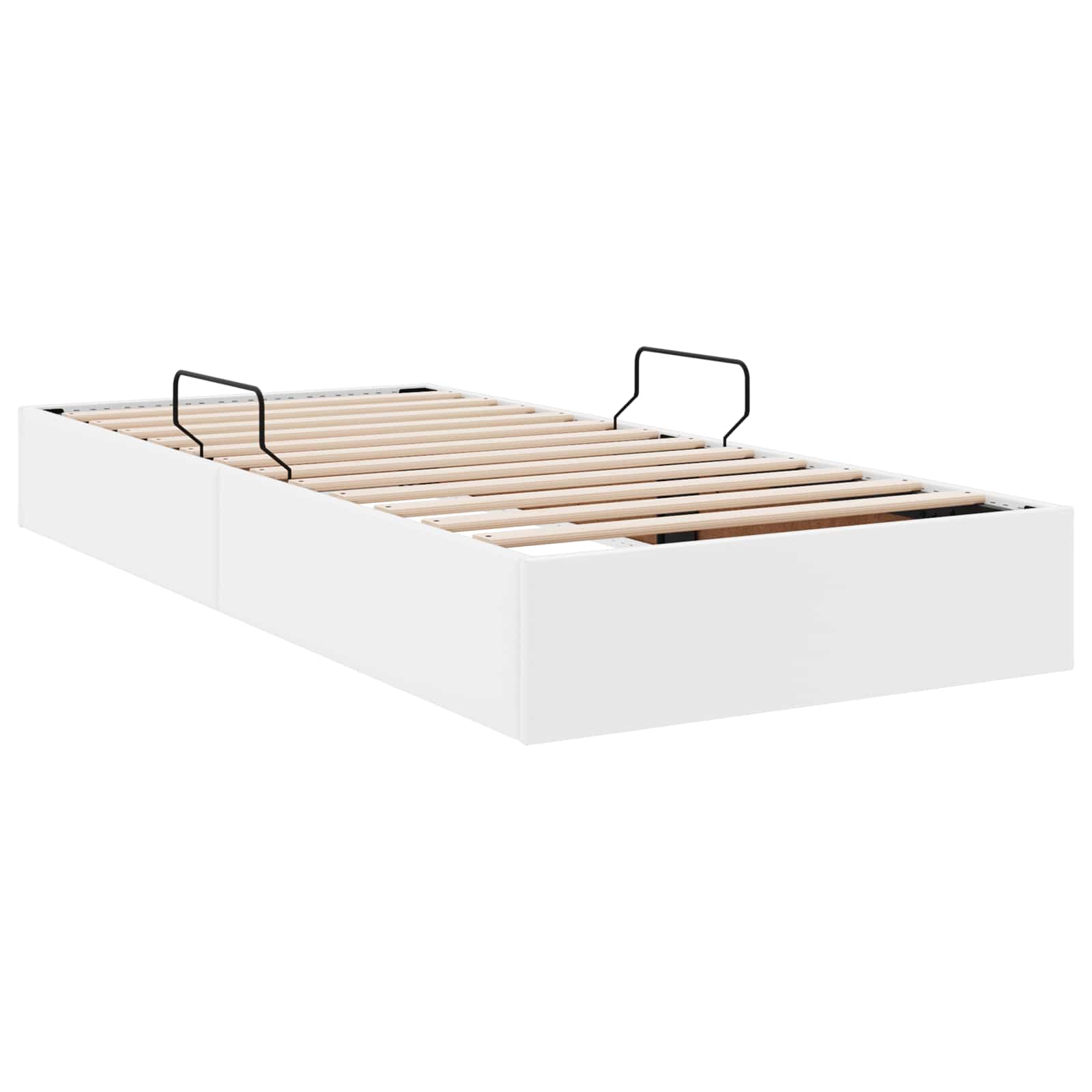 Letto ottomano Bianco Puro 90 x 200 cm Pelle Sintetica | homemem39