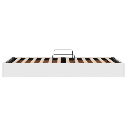 Letto ottomano Bianco Puro 90 x 200 cm Pelle Sintetica | homemem39