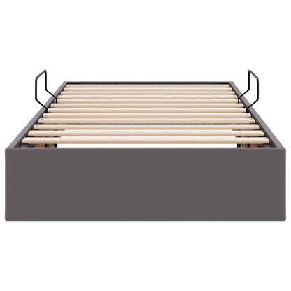 Letto ottomano Grigio 90 x 200 cm Pelle Sintetica | homemem39