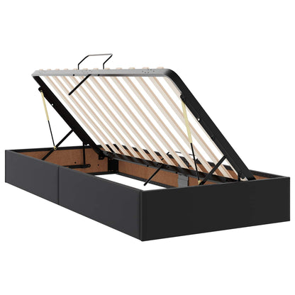 Letto ottomano Nero 100 x 200 cm Pelle Sintetica | homemem39