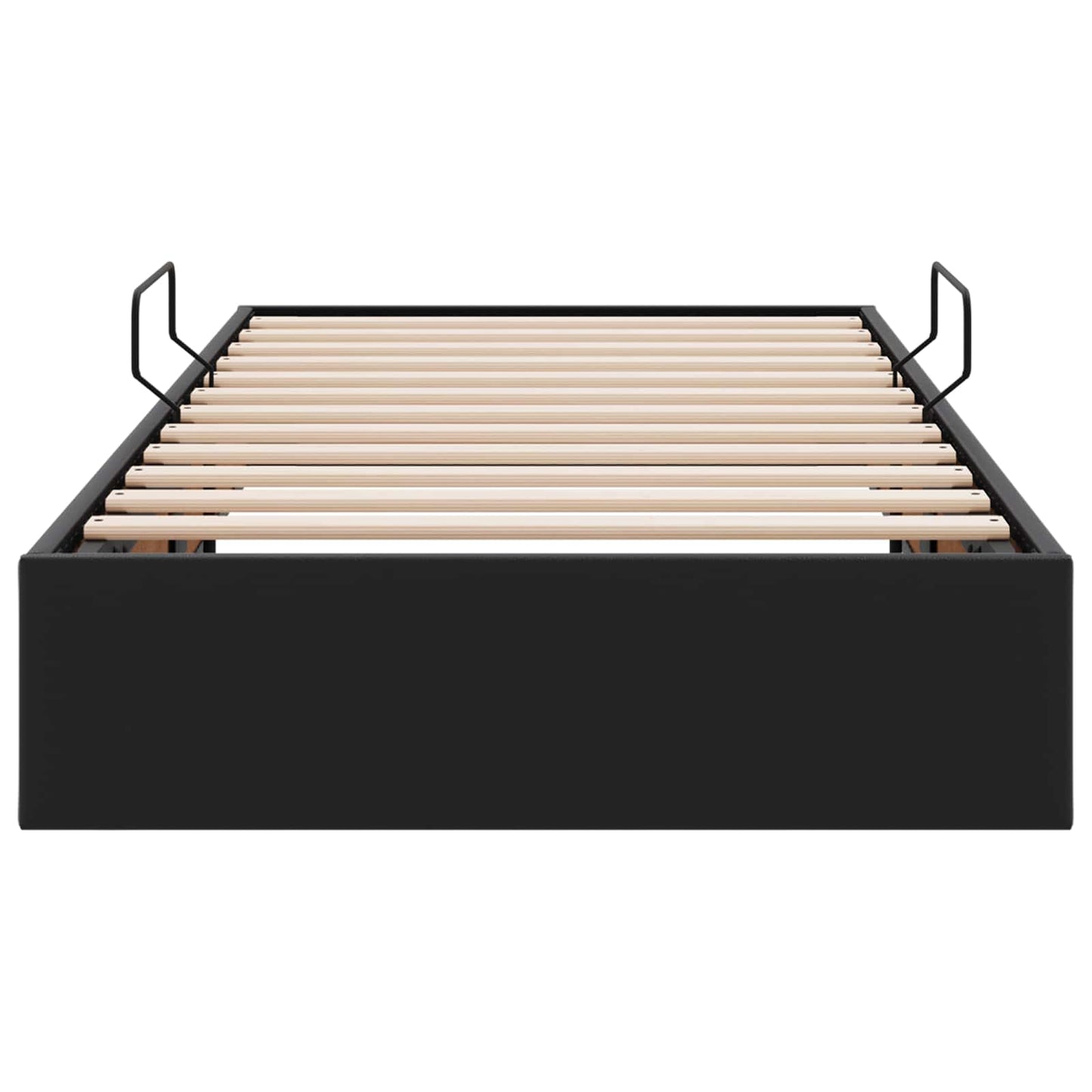 Letto ottomano Nero 100 x 200 cm Pelle Sintetica | homemem39
