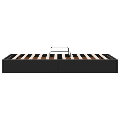Letto ottomano Nero 100 x 200 cm Pelle Sintetica | homemem39