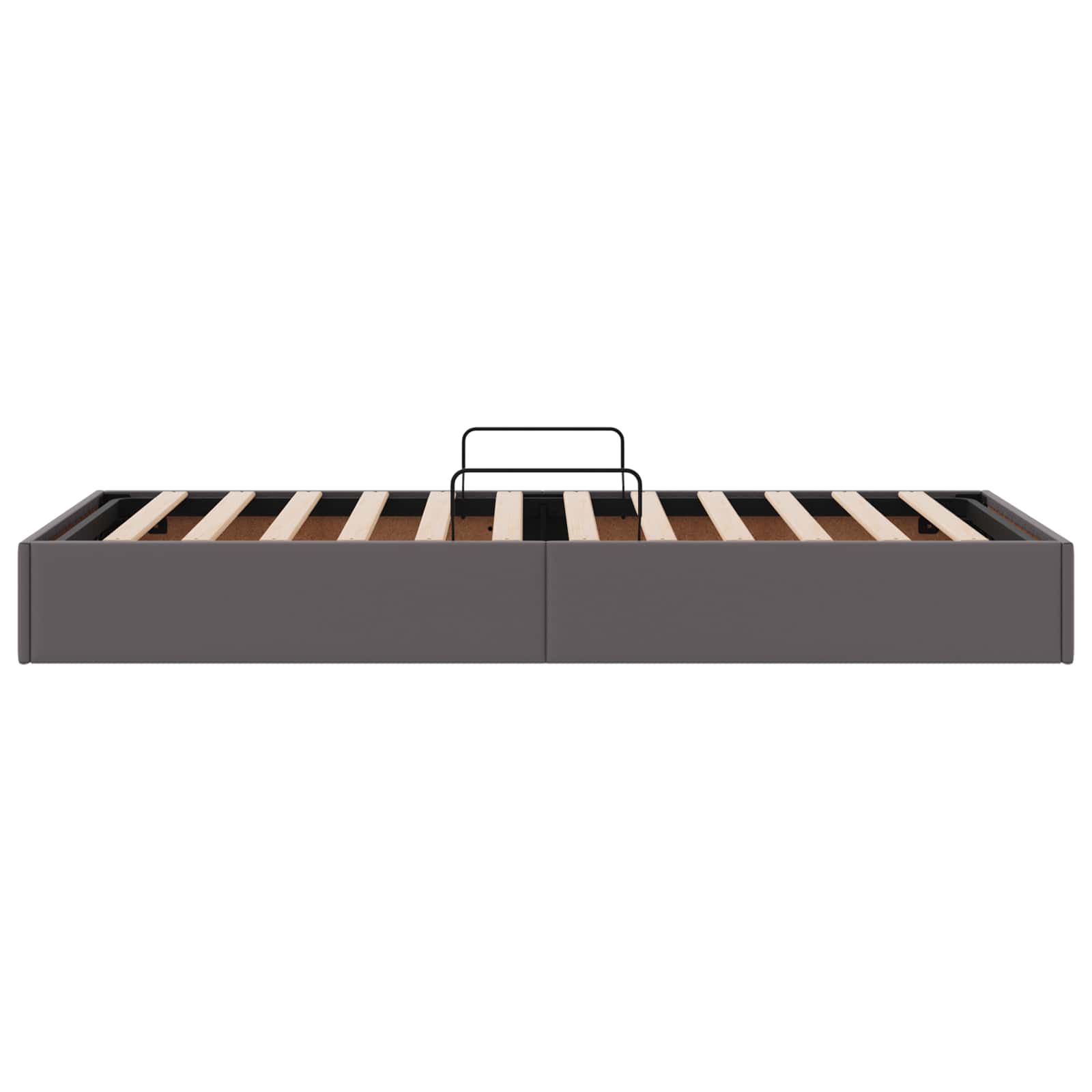 Letto ottomano Grigio 100 x 200 cm Pelle Sintetica | homemem39