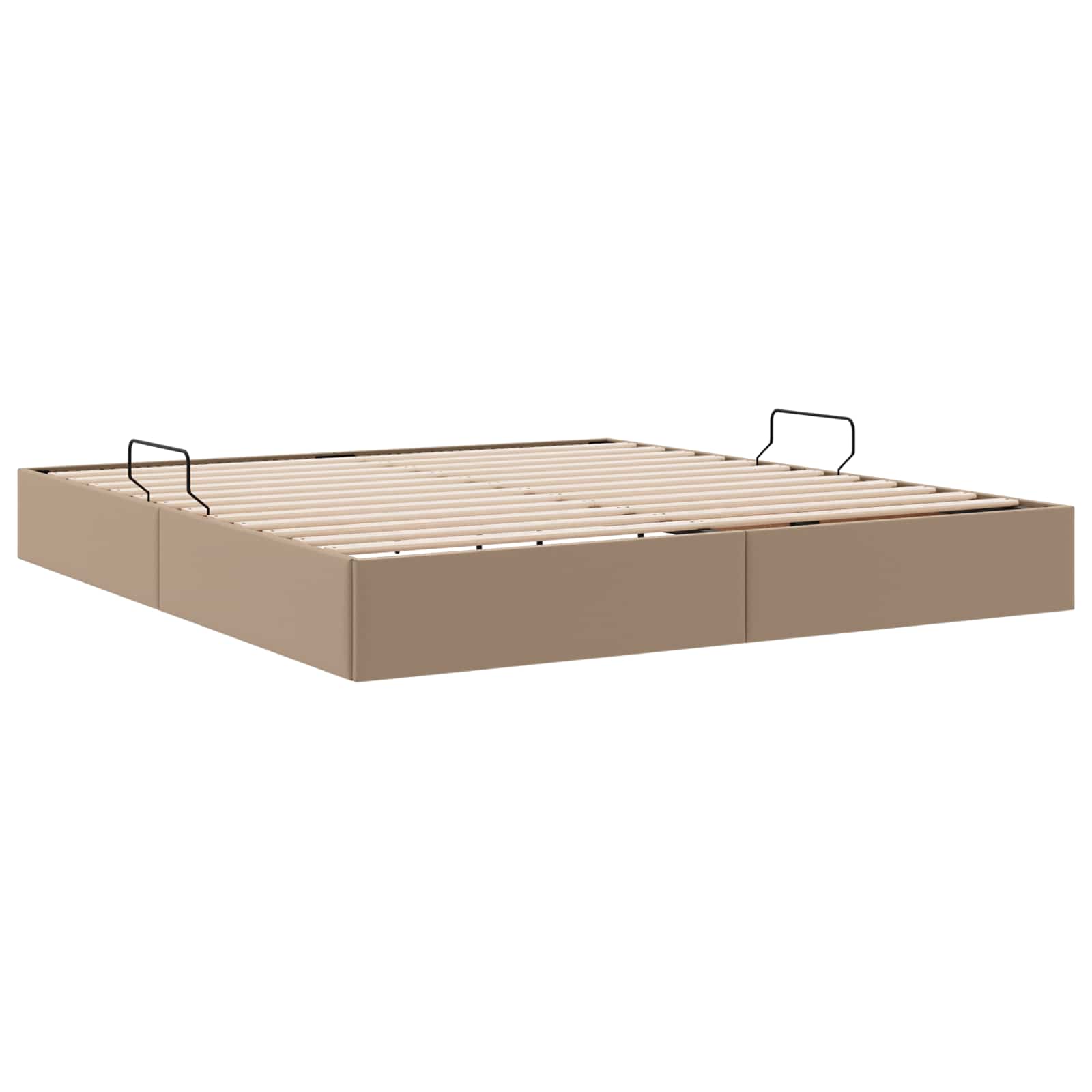 Letto ottomano Cappuccino 180 x 200 cm Pelle Sintetica | homemem39