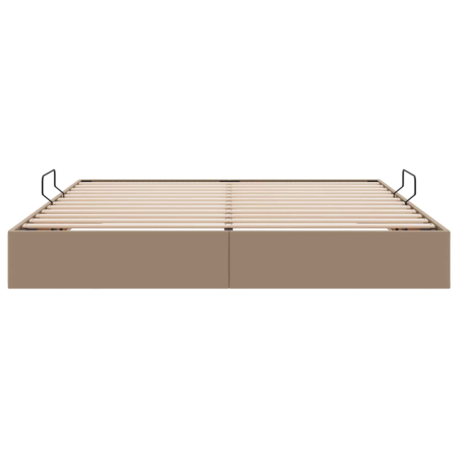 Letto ottomano Cappuccino 180 x 200 cm Pelle Sintetica | homemem39