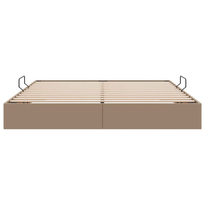 Letto ottomano Cappuccino 180 x 200 cm Pelle Sintetica | homemem39