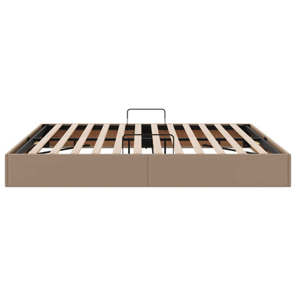 Letto ottomano Cappuccino 180 x 200 cm Pelle Sintetica | homemem39
