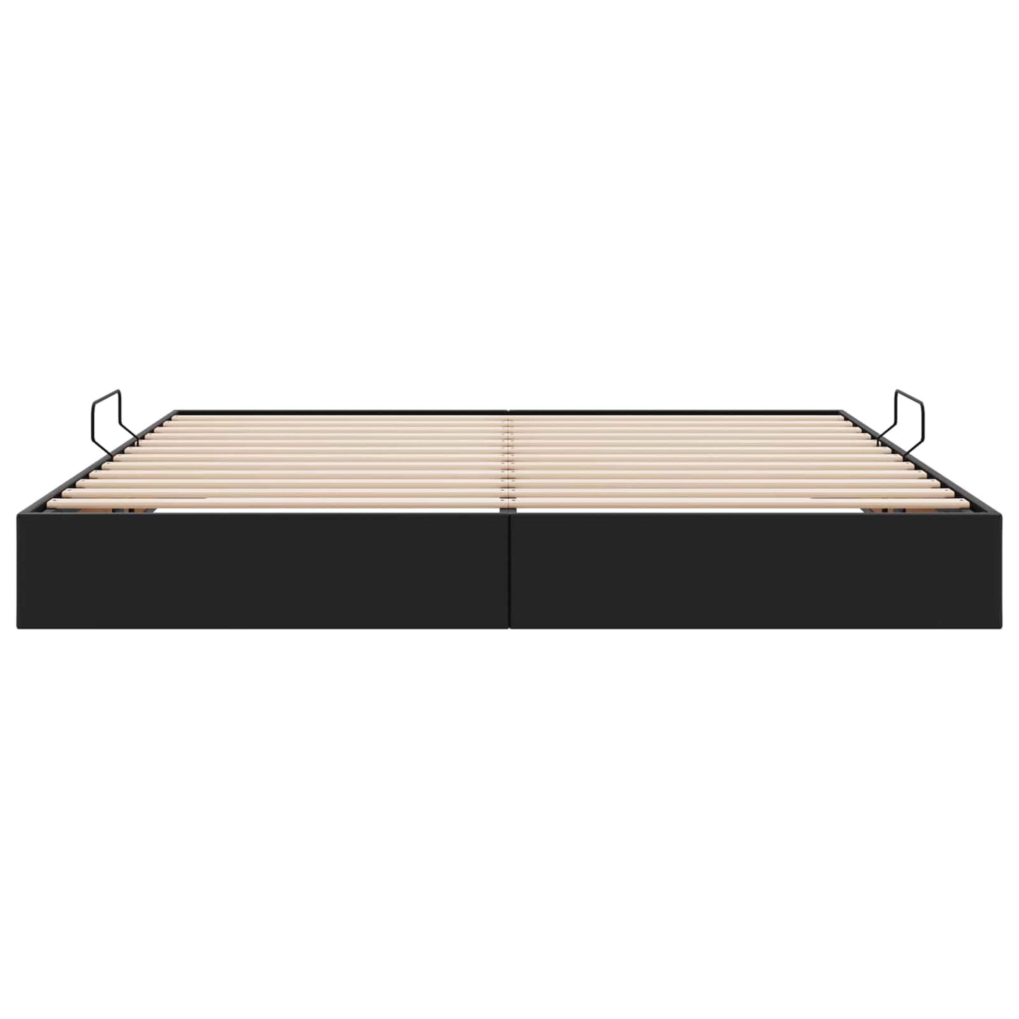 Letto ottomano Nero 200 x 200 cm Pelle Sintetica | homemem39