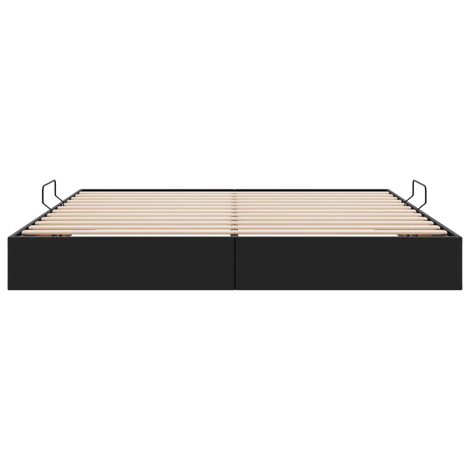 Letto ottomano Nero 200 x 200 cm Pelle Sintetica | homemem39