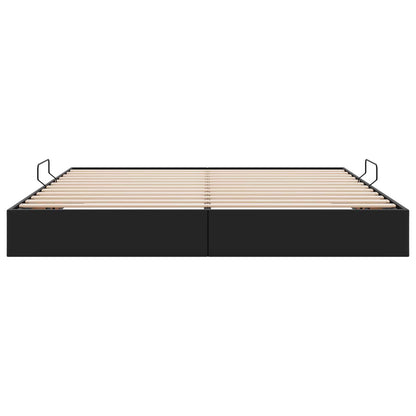 Letto ottomano Nero 200 x 200 cm Pelle Sintetica | homemem39
