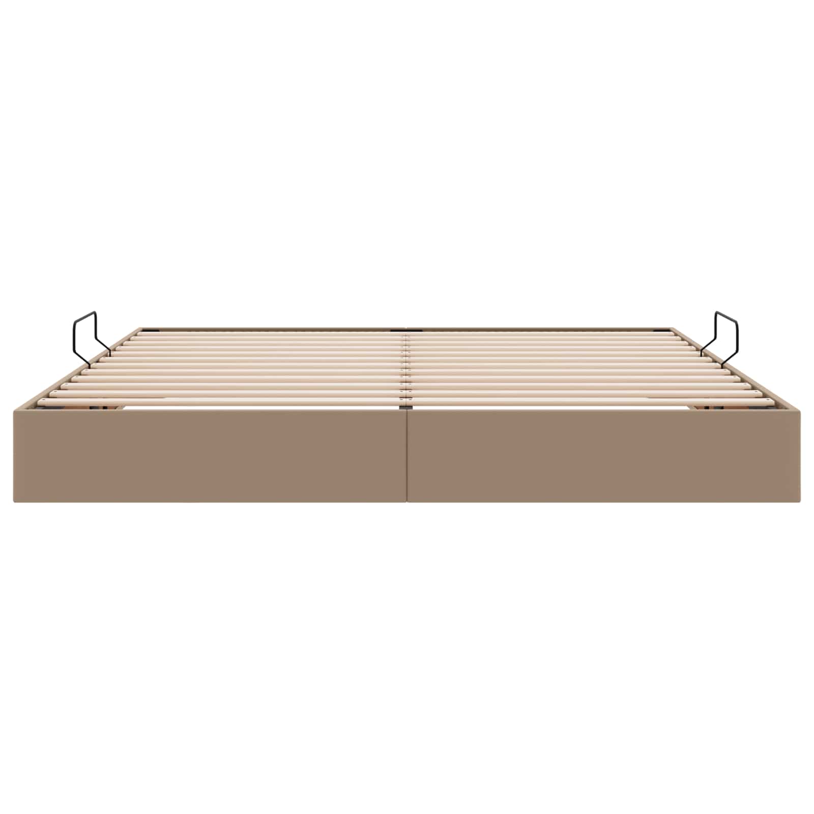 Letto ottomano Cappuccino 200 x 200 cm Pelle Sintetica | homemem39