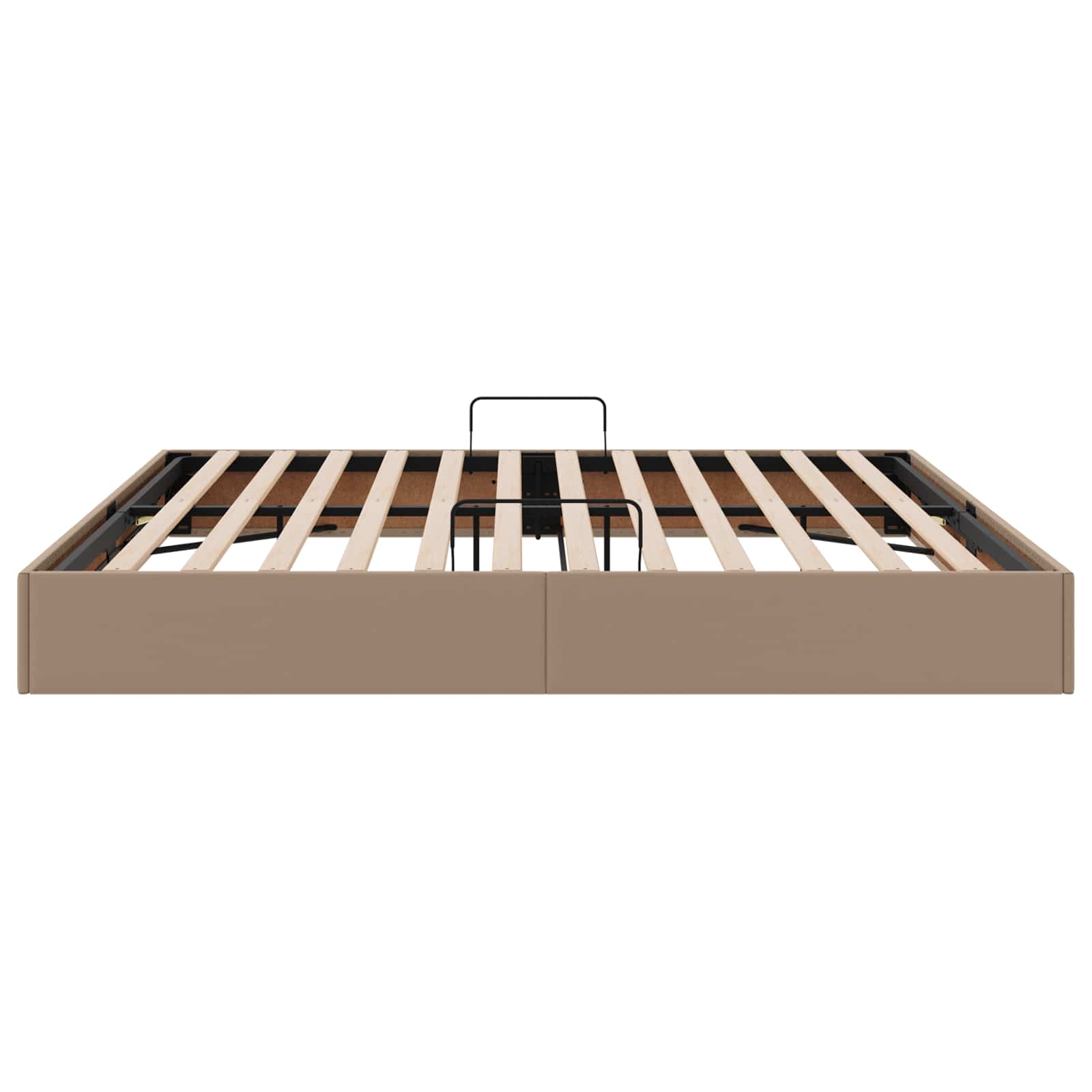 Letto ottomano Cappuccino 200 x 200 cm Pelle Sintetica | homemem39