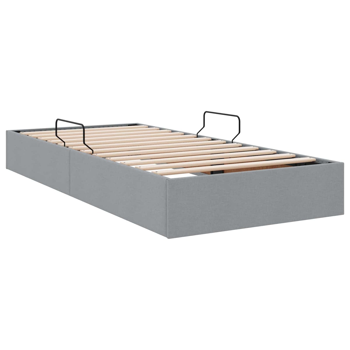 Letto ottomano Grigio chiaro 90 x 190 cm Tessuto | homemem39