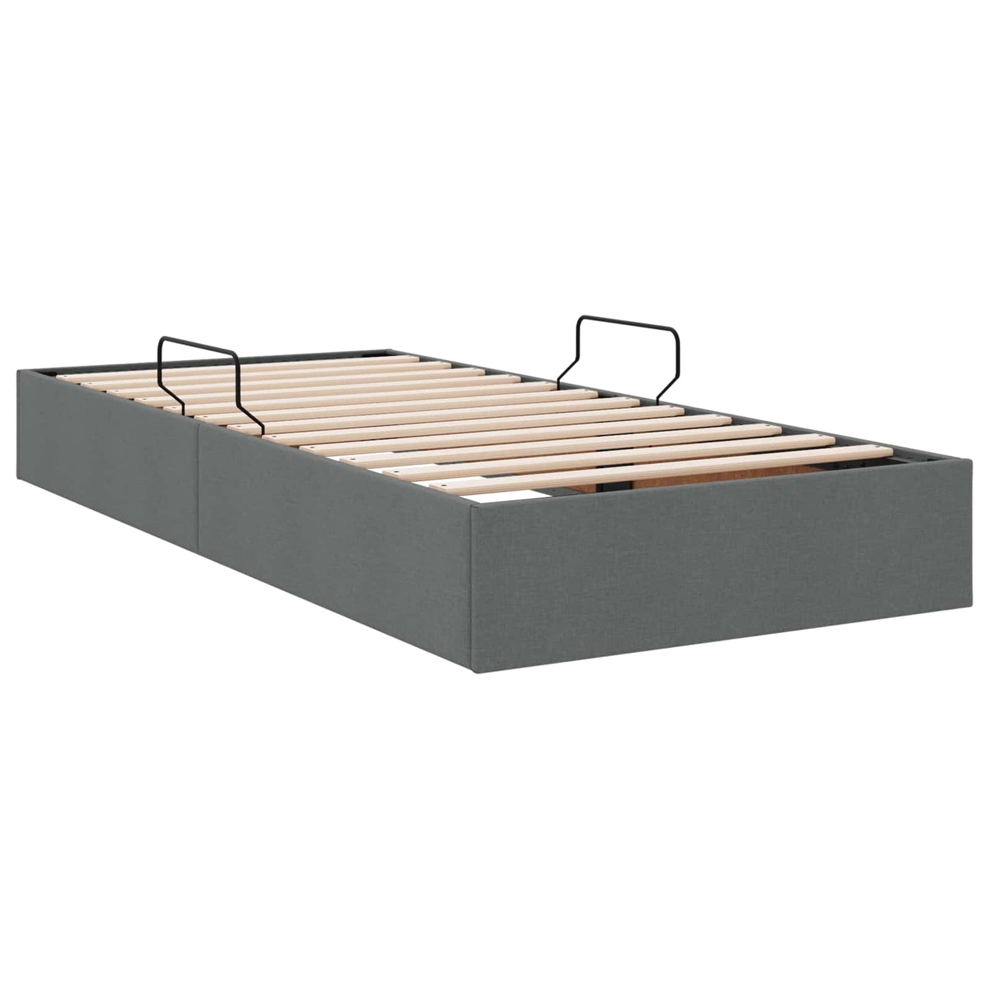 Letto ottomano Grigio scuro 90 x 190 cm Tessuto | homemem39
