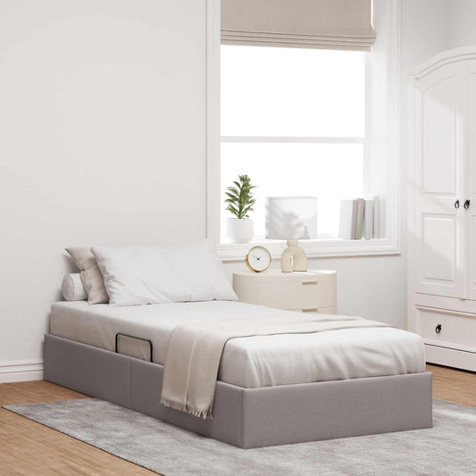 Letto ottomano con archiviazione Talpa 90 x 190 cm Tessuto | homemem39