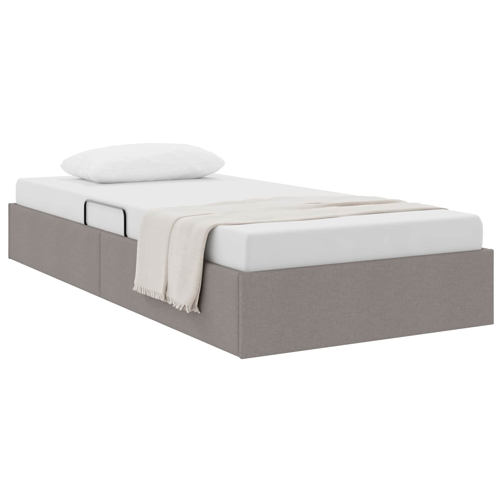 Letto ottomano con archiviazione Talpa 90 x 190 cm Tessuto | homemem39