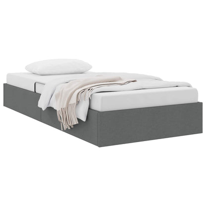 Letto ottomano Grigio scuro 90 x 200 cm Tessuto | homemem39